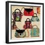 Bag Pattern-Anna Polanski-Framed Art Print