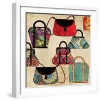 Bag Pattern-Anna Polanski-Framed Art Print