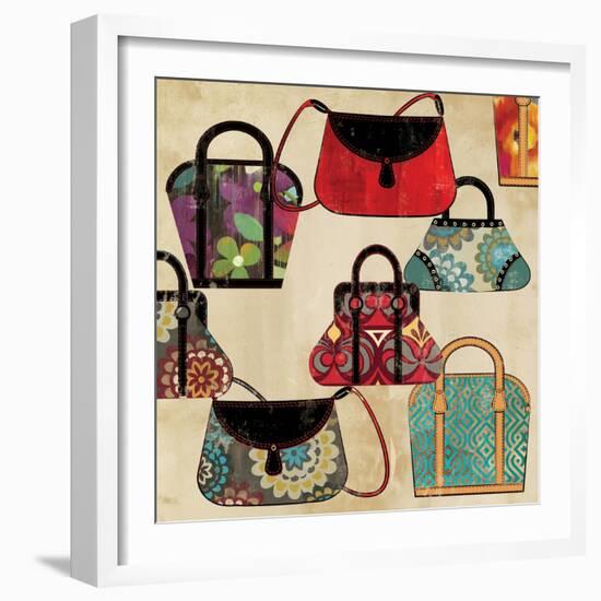 Bag Pattern-Anna Polanski-Framed Art Print