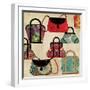 Bag Pattern-Anna Polanski-Framed Art Print