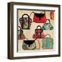 Bag Pattern-Anna Polanski-Framed Art Print