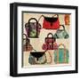 Bag Pattern-Anna Polanski-Framed Art Print