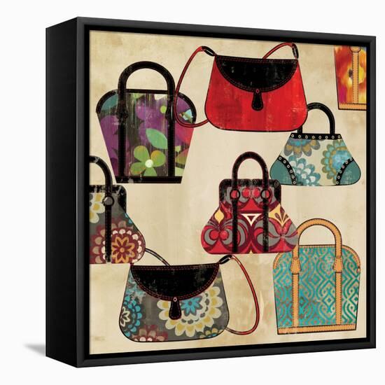 Bag Pattern-Anna Polanski-Framed Stretched Canvas