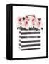 Bag with Pink Rose-Amanda Greenwood-Framed Stretched Canvas