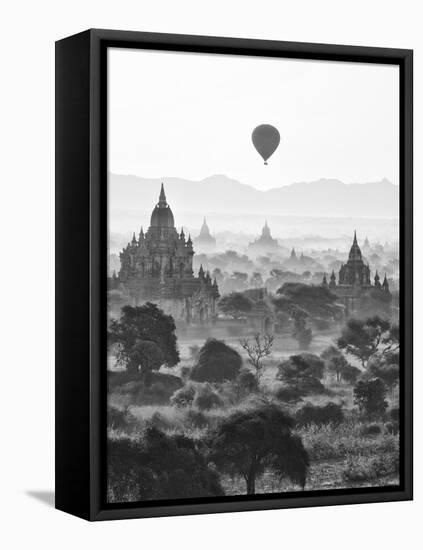 Bagan at Sunrise, Mandalay, Burma (Myanmar)-Nadia Isakova-Framed Stretched Canvas