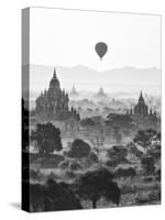 Bagan at Sunrise, Mandalay, Burma (Myanmar)-Nadia Isakova-Stretched Canvas