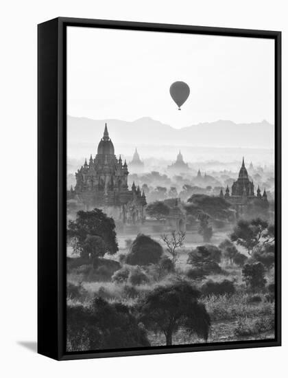 Bagan at Sunrise, Mandalay, Burma (Myanmar)-Nadia Isakova-Framed Stretched Canvas