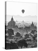 Bagan at Sunrise, Mandalay, Burma (Myanmar)-Nadia Isakova-Stretched Canvas