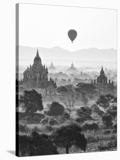 Bagan at Sunrise, Mandalay, Burma (Myanmar)-Nadia Isakova-Stretched Canvas