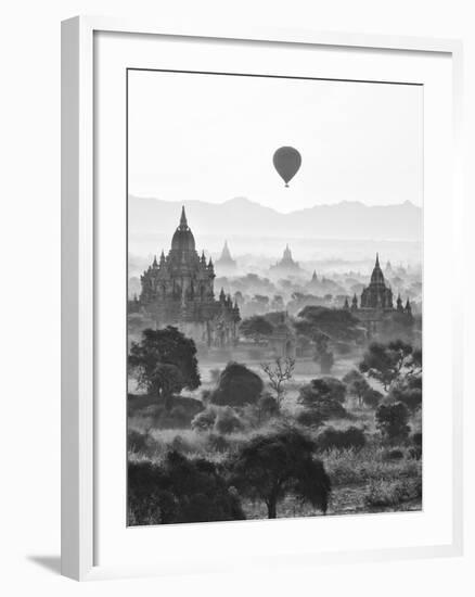 Bagan at Sunrise, Mandalay, Burma (Myanmar)-Nadia Isakova-Framed Photographic Print