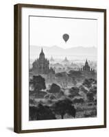 Bagan at Sunrise, Mandalay, Burma (Myanmar)-Nadia Isakova-Framed Photographic Print