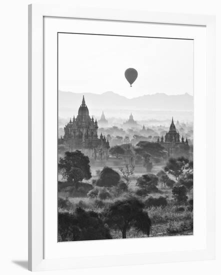 Bagan at Sunrise, Mandalay, Burma (Myanmar)-Nadia Isakova-Framed Photographic Print