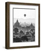 Bagan at Sunrise, Mandalay, Burma (Myanmar)-Nadia Isakova-Framed Photographic Print