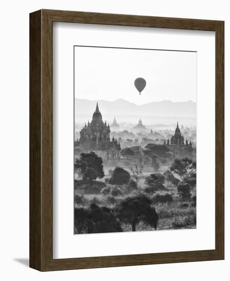 Bagan at Sunrise, Mandalay, Burma (Myanmar)-Nadia Isakova-Framed Photographic Print