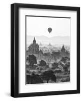 Bagan at Sunrise, Mandalay, Burma (Myanmar)-Nadia Isakova-Framed Photographic Print