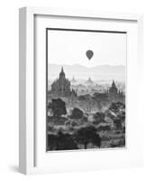 Bagan at Sunrise, Mandalay, Burma (Myanmar)-Nadia Isakova-Framed Photographic Print