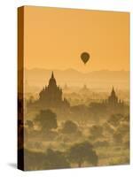 Bagan at Sunset, Mandalay, Burma (Myanmar)-Nadia Isakova-Stretched Canvas