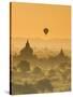 Bagan at Sunset, Mandalay, Burma (Myanmar)-Nadia Isakova-Stretched Canvas