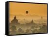 Bagan at Sunset, Mandalay, Burma (Myanmar)-Nadia Isakova-Framed Stretched Canvas