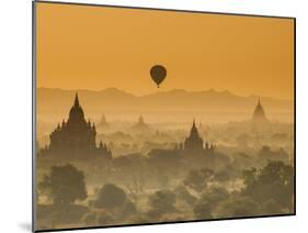 Bagan at Sunset, Mandalay, Burma (Myanmar)-Nadia Isakova-Mounted Photographic Print