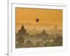 Bagan at Sunset, Mandalay, Burma (Myanmar)-Nadia Isakova-Framed Photographic Print