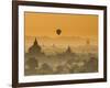 Bagan at Sunset, Mandalay, Burma (Myanmar)-Nadia Isakova-Framed Photographic Print