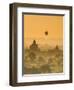 Bagan at Sunset, Mandalay, Burma (Myanmar)-Nadia Isakova-Framed Premium Photographic Print