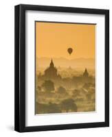 Bagan at Sunset, Mandalay, Burma (Myanmar)-Nadia Isakova-Framed Premium Photographic Print