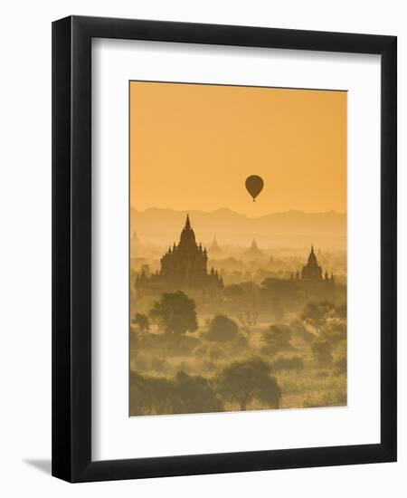 Bagan at Sunset, Mandalay, Burma (Myanmar)-Nadia Isakova-Framed Premium Photographic Print