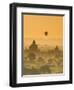 Bagan at Sunset, Mandalay, Burma (Myanmar)-Nadia Isakova-Framed Photographic Print