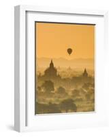 Bagan at Sunset, Mandalay, Burma (Myanmar)-Nadia Isakova-Framed Photographic Print