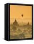 Bagan at Sunset, Mandalay, Burma (Myanmar)-Nadia Isakova-Framed Stretched Canvas