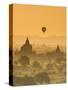 Bagan at Sunset, Mandalay, Burma (Myanmar)-Nadia Isakova-Stretched Canvas