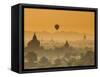 Bagan at Sunset, Mandalay, Burma (Myanmar)-Nadia Isakova-Framed Stretched Canvas