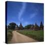 Bagan by Moon Light-Jon Hicks-Stretched Canvas