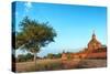 Bagan, Myanmar. Ancient Temple Outdoor Landscape of Burma.-SergWSQ-Stretched Canvas