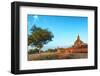 Bagan, Myanmar. Ancient Temple Outdoor Landscape of Burma.-SergWSQ-Framed Photographic Print