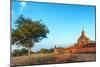 Bagan, Myanmar. Ancient Temple Outdoor Landscape of Burma.-SergWSQ-Mounted Photographic Print