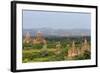 Bagan Pagodas. View from Thitsawady Pagoda. Bagan. Myanmar-Tom Norring-Framed Photographic Print