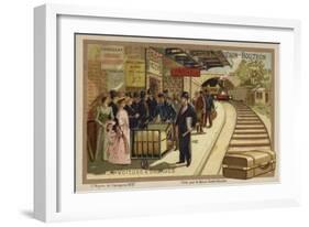 Baggage Cart-null-Framed Giclee Print