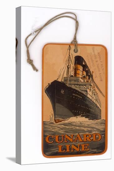 Baggage Label for the Cunard Line-null-Stretched Canvas