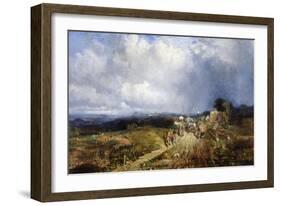 Baggage Wagons Approaching Carlisle, 1849-Samuel Bough-Framed Giclee Print