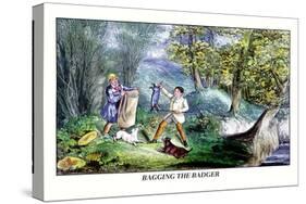 Bagging the Badger-Henry Thomas Alken-Stretched Canvas
