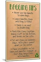 Bagging Tips Sign-null-Mounted Poster
