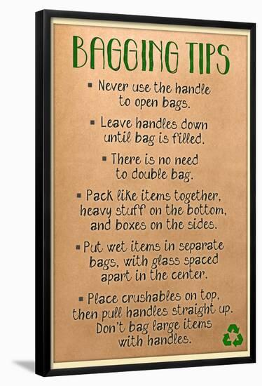 Bagging Tips-null-Framed Poster