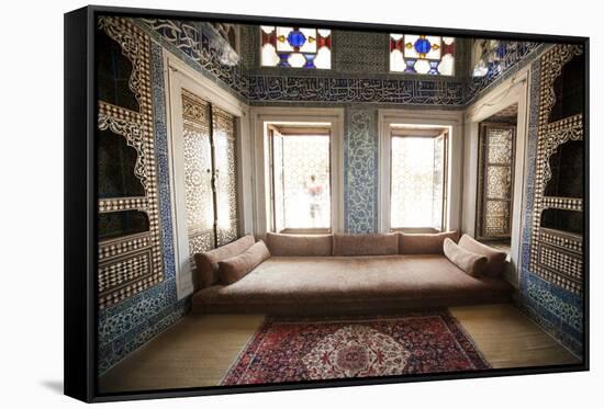 Baghdad Pavilion Room of the Topkapi Palace in Istanbul, Turkey-Carlo Acenas-Framed Stretched Canvas