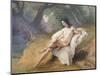 Bagnante, 1844, Francesco Hayez (painting)-Francesco Hayez-Mounted Giclee Print