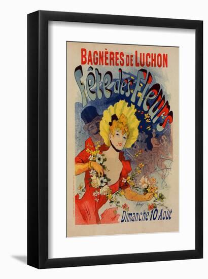 Bagnères de Luchon-Fête des Fleurs-Cheret-Framed Art Print