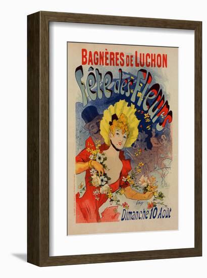 Bagnères de Luchon-Fête des Fleurs-Cheret-Framed Art Print