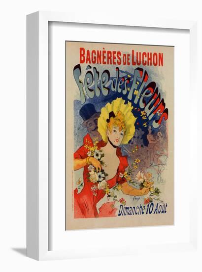 Bagnères de Luchon-Fête des Fleurs-Cheret-Framed Art Print